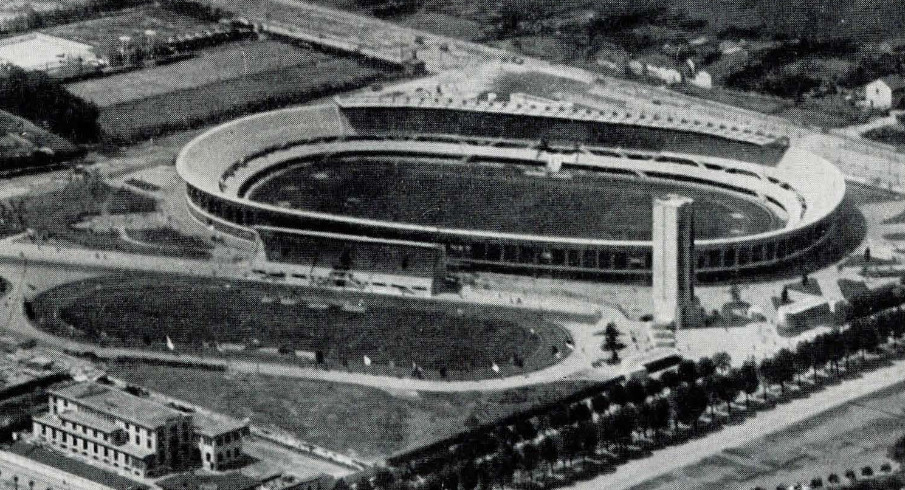 Vista aérea del estadio de Torino